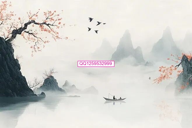 水墨中国风背景设计图